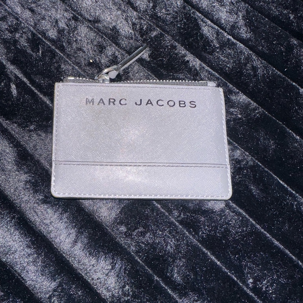 Marc Jacobs Metallic Silver Card Case
